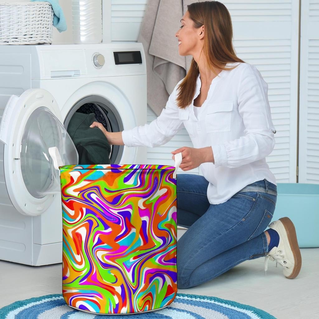 Colorful Abstract Laundry Basket-grizzshop
