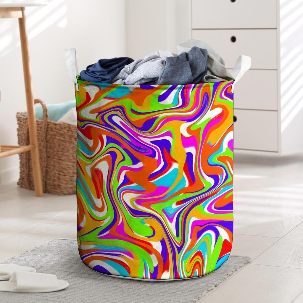Colorful Abstract Laundry Basket-grizzshop