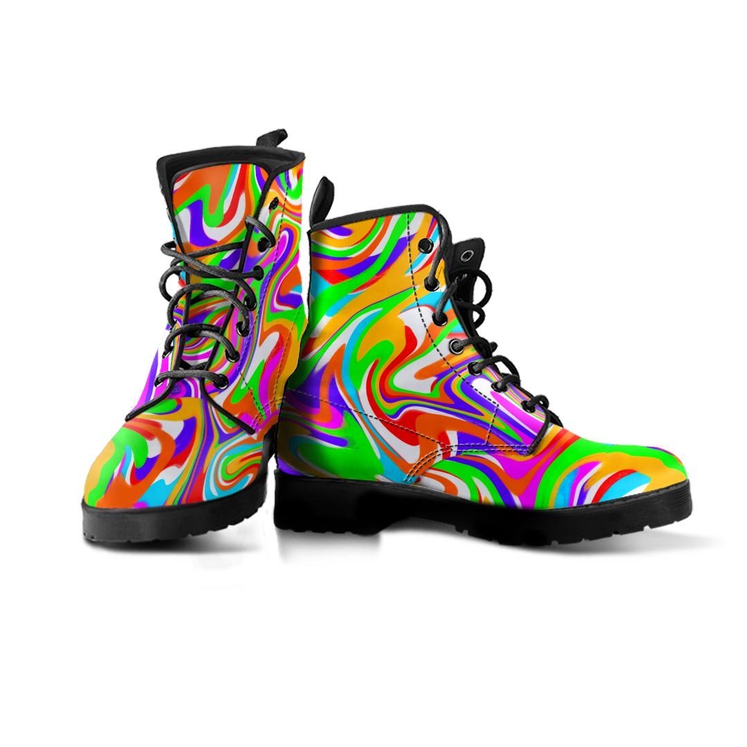Colorful Abstract Men's Boots-grizzshop