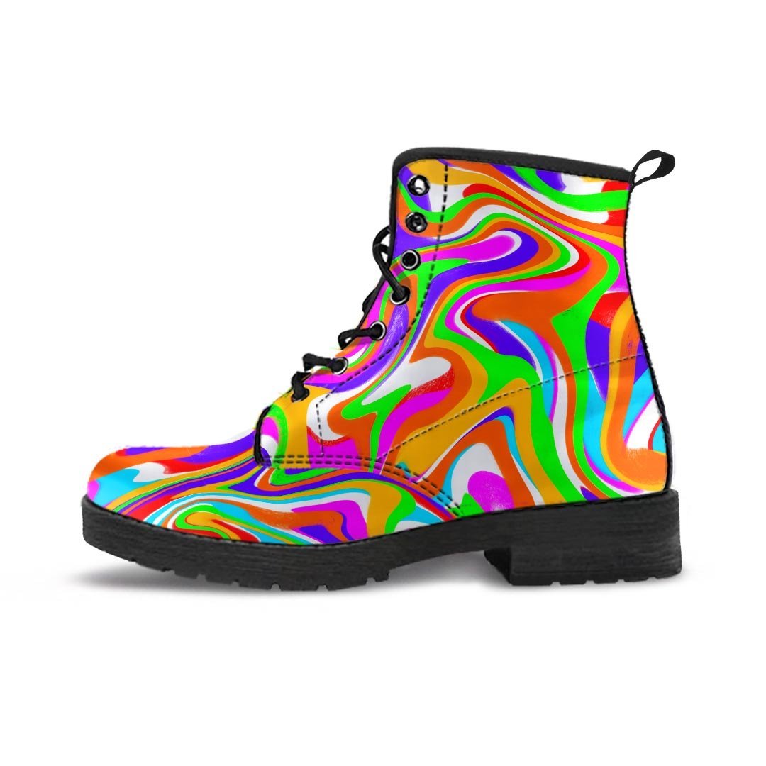 Colorful Abstract Men's Boots-grizzshop