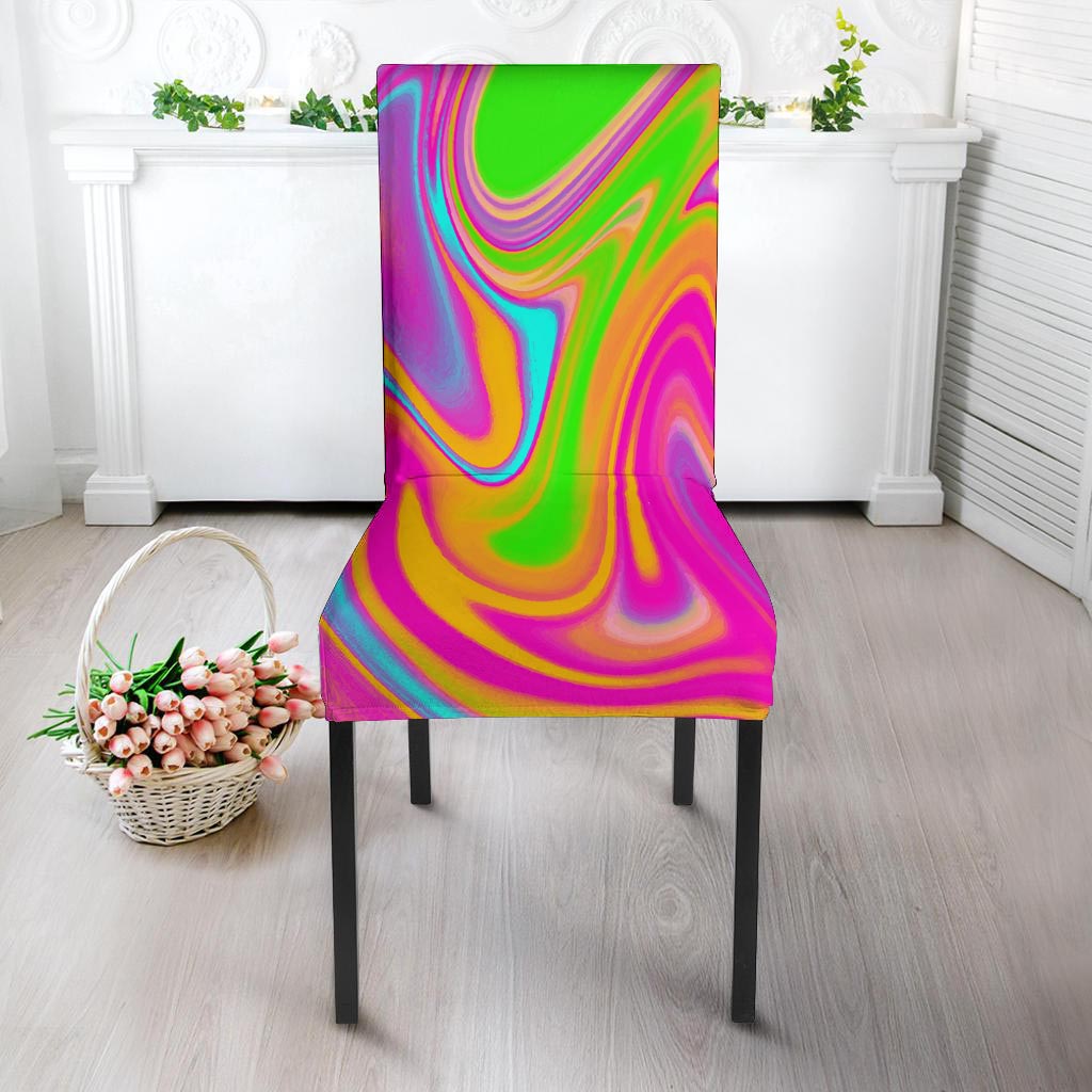 Colorful Abstract Paint Chair Cover-grizzshop