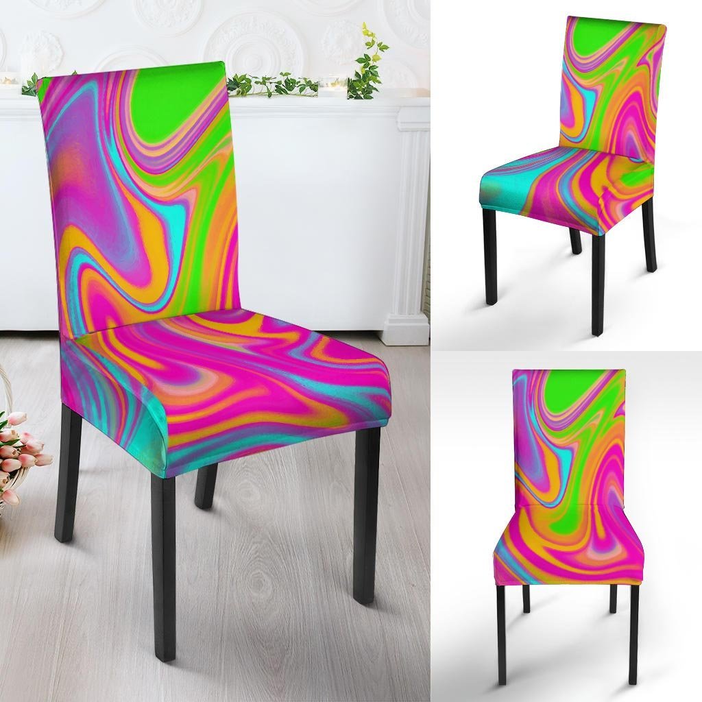 Colorful Abstract Paint Chair Cover-grizzshop
