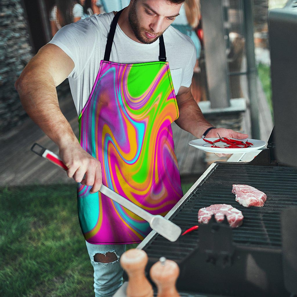Colorful Abstract Paint Men's Apron-grizzshop