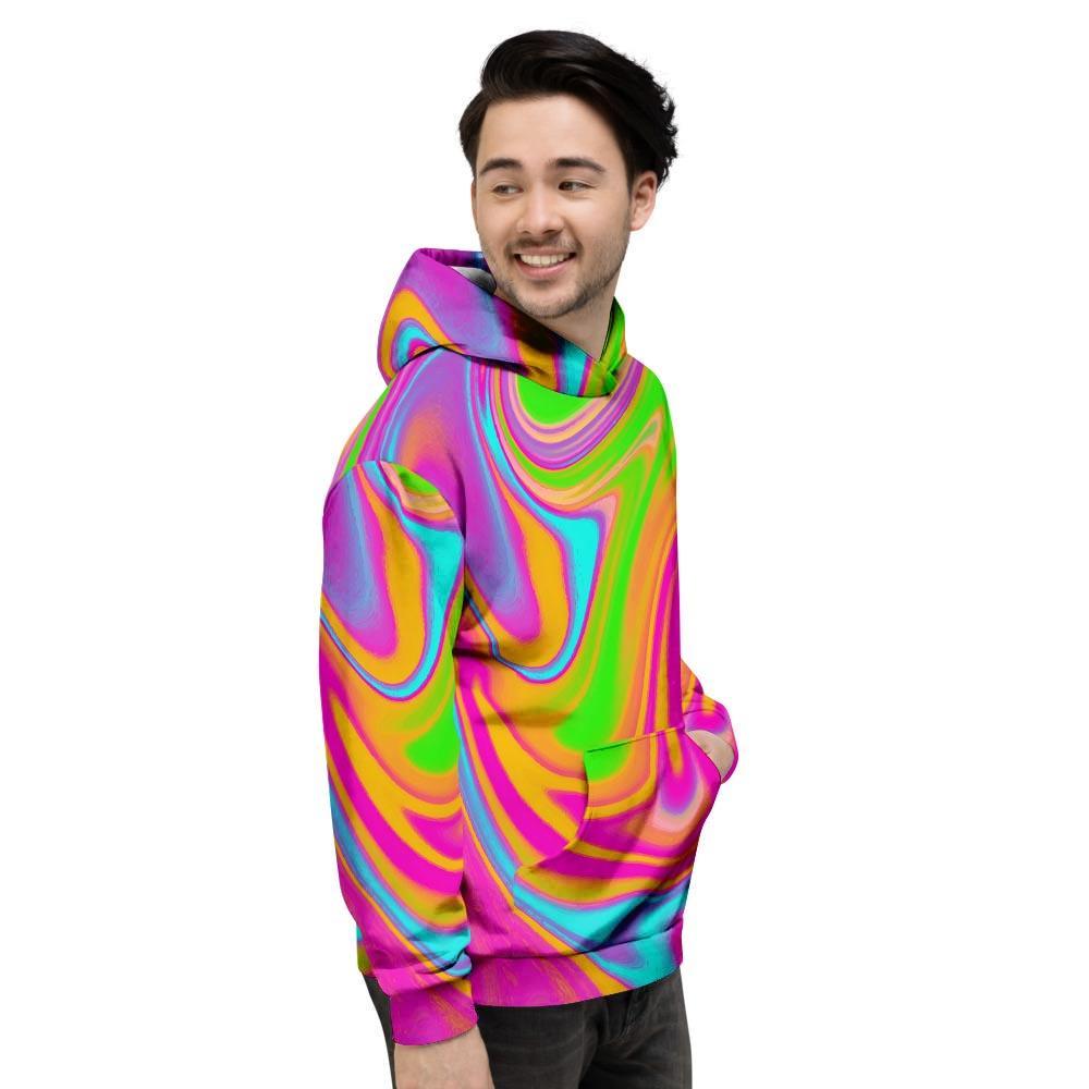 Colorful Abstract Paint Men's Hoodie-grizzshop
