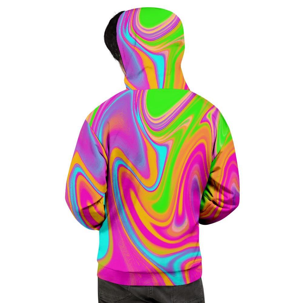Colorful Abstract Paint Men's Hoodie-grizzshop