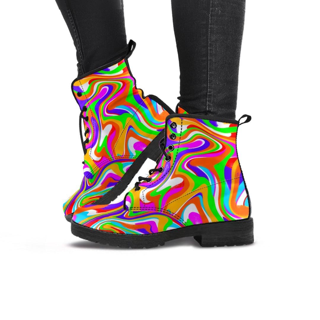 Colorful Abstract Women's Boots-grizzshop
