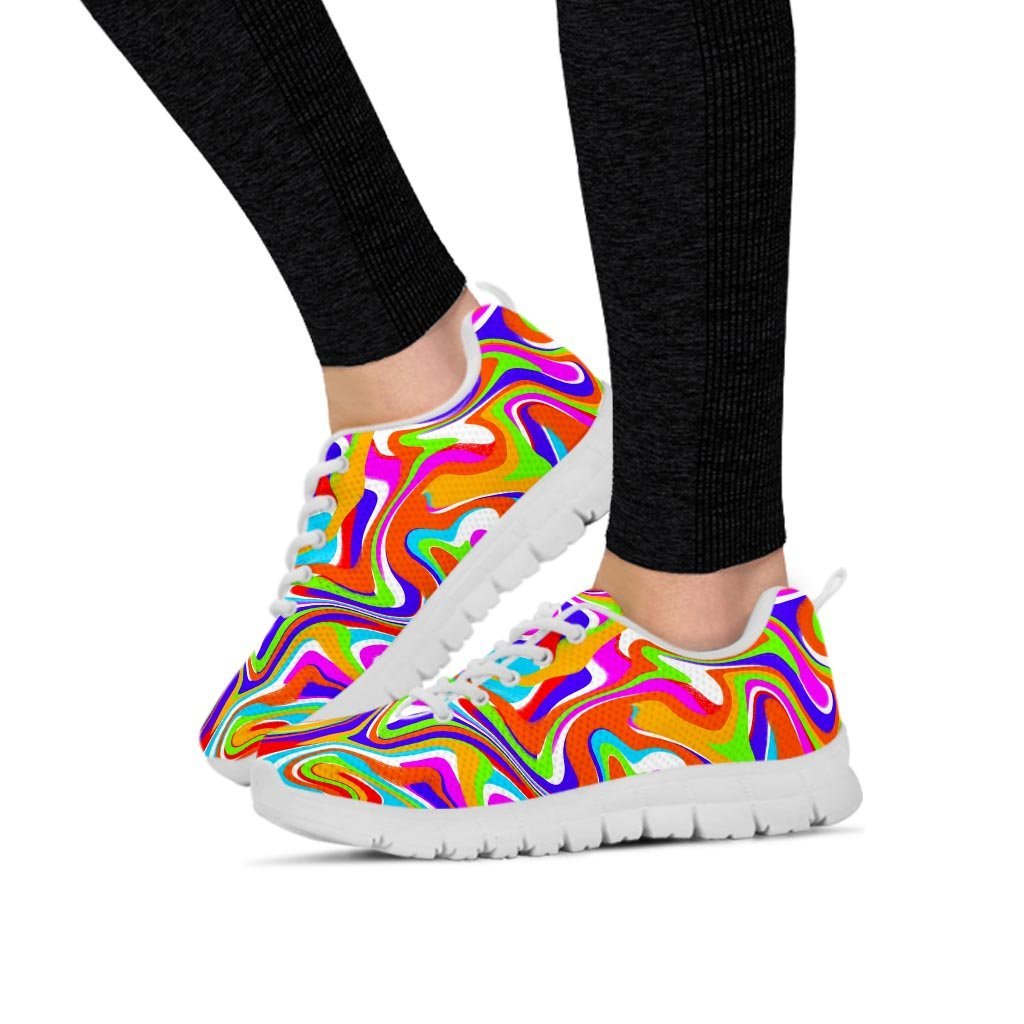 Colorful Abstract Women's Sneakers-grizzshop