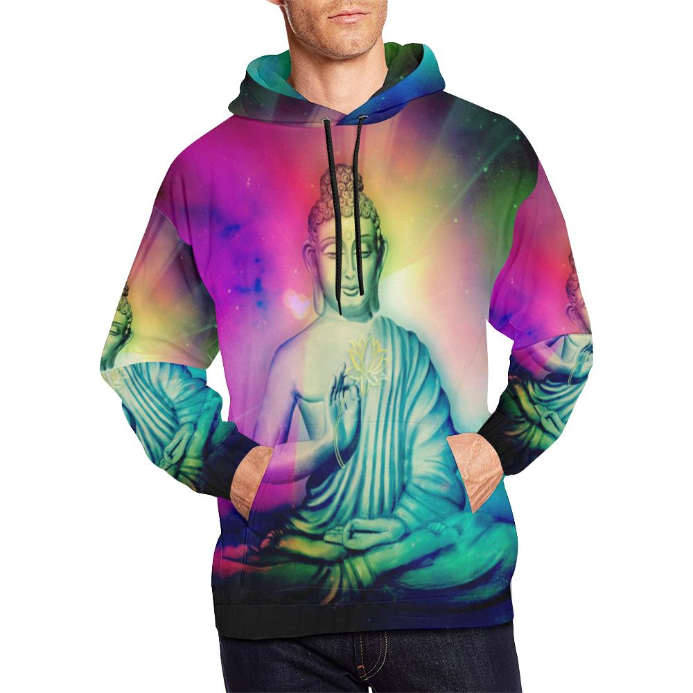 Colorful Buddha Hoodie-grizzshop