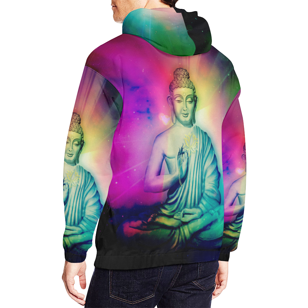 Colorful Buddha Hoodie-grizzshop