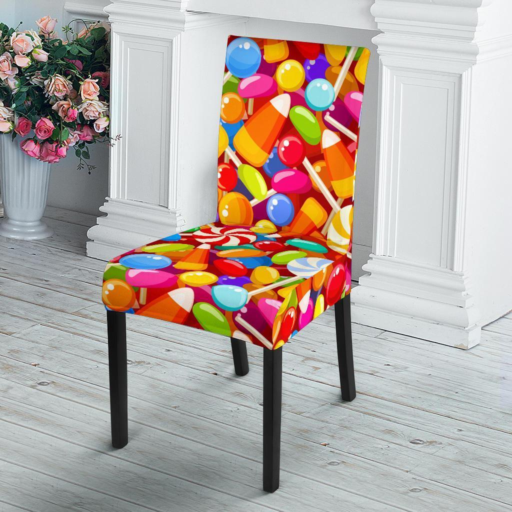 Colorful Candy Pattern Print Chair Cover-grizzshop