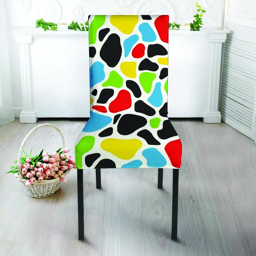 Colorful Cow Print Chair Cover-grizzshop