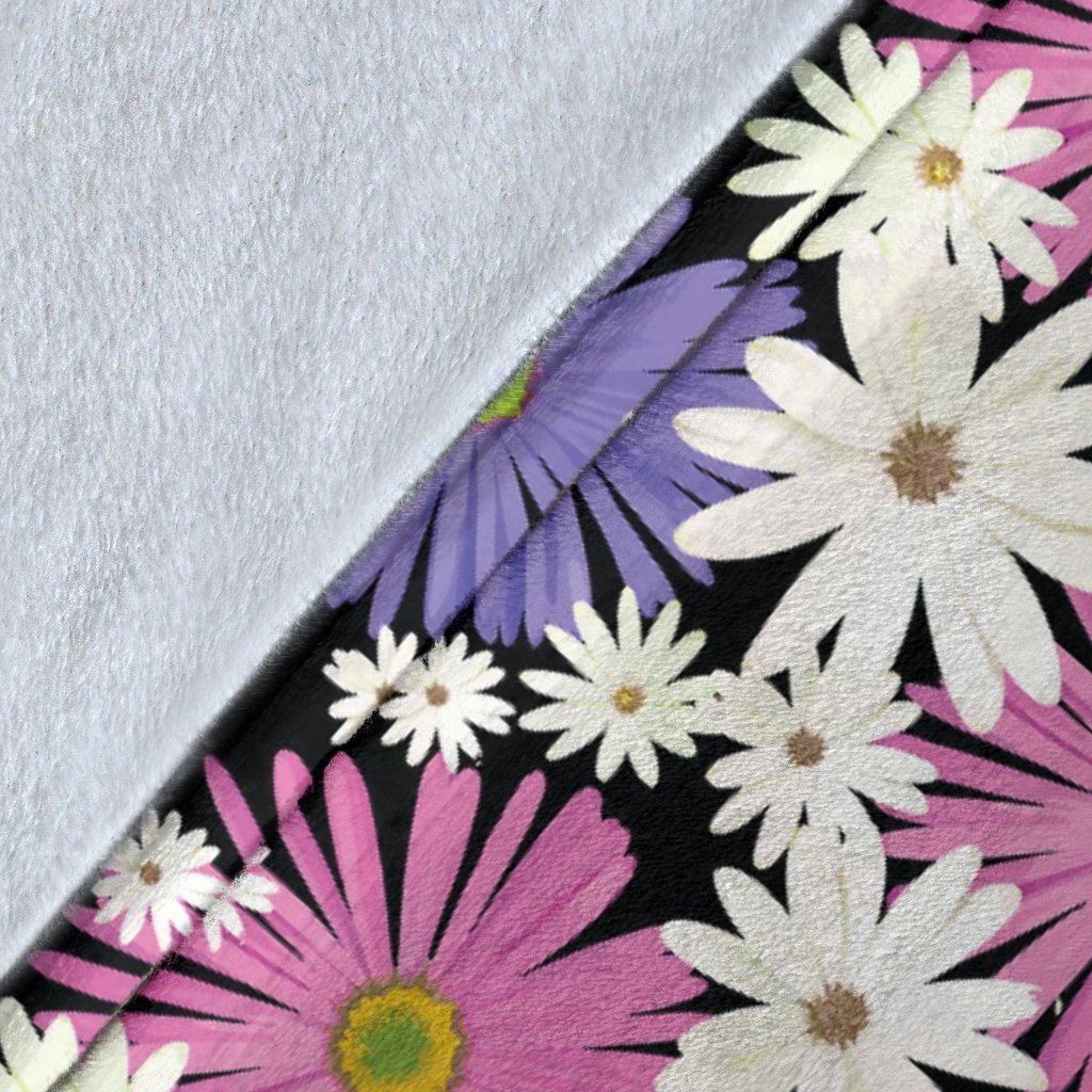 Colorful Daisy Pattern Print Blanket-grizzshop