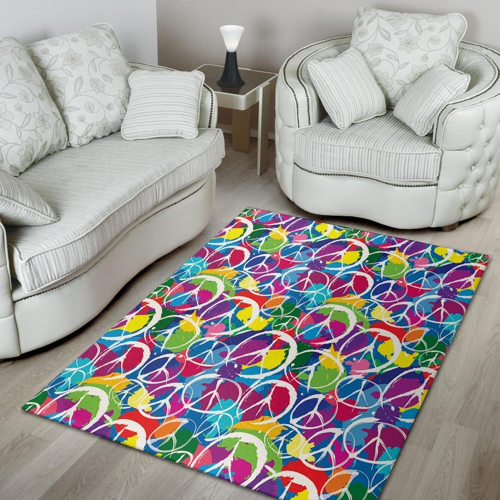 Colorful Hippie Floor Mat-grizzshop