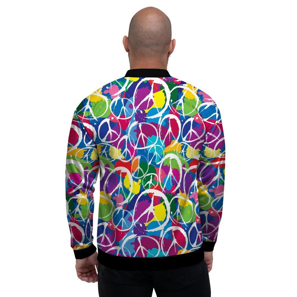 Colorful Hippie Men's Bomber Jacket-grizzshop