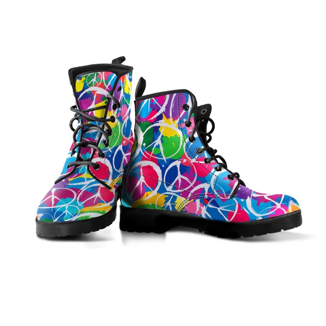 Colorful Hippie Men's Boots-grizzshop