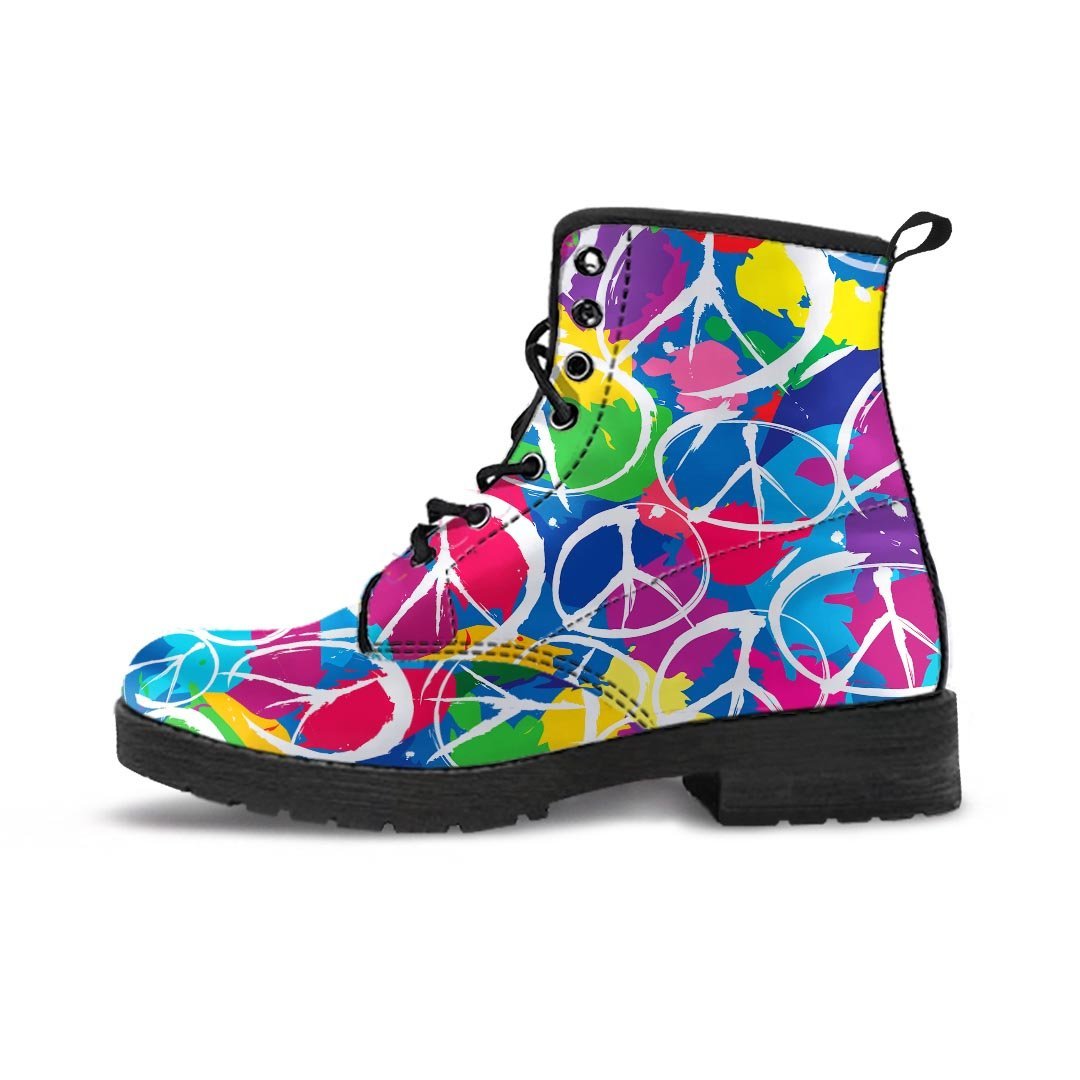 Colorful Hippie Men's Boots-grizzshop