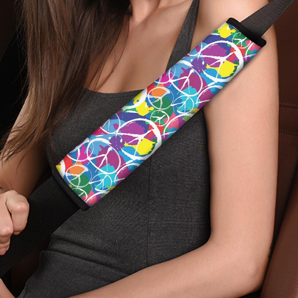Colorful Hippie Seat Belt Cover-grizzshop