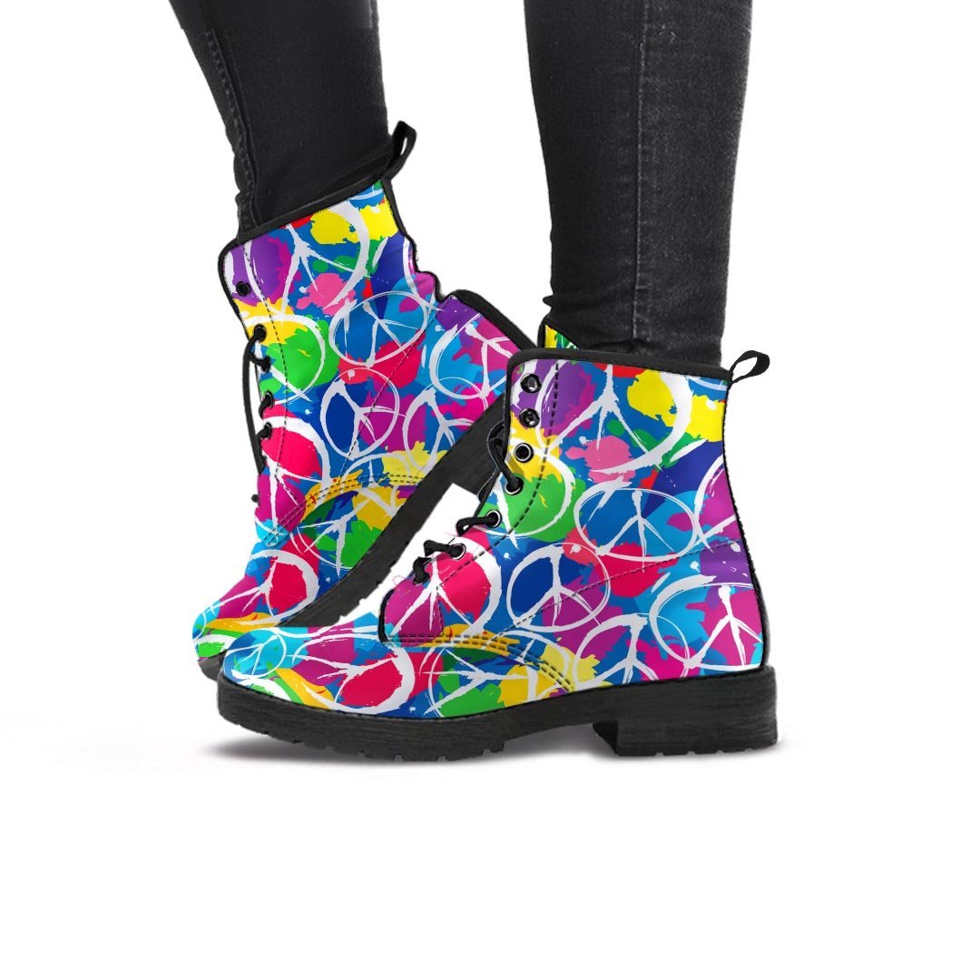 Colorful Hippie Women's Boots-grizzshop