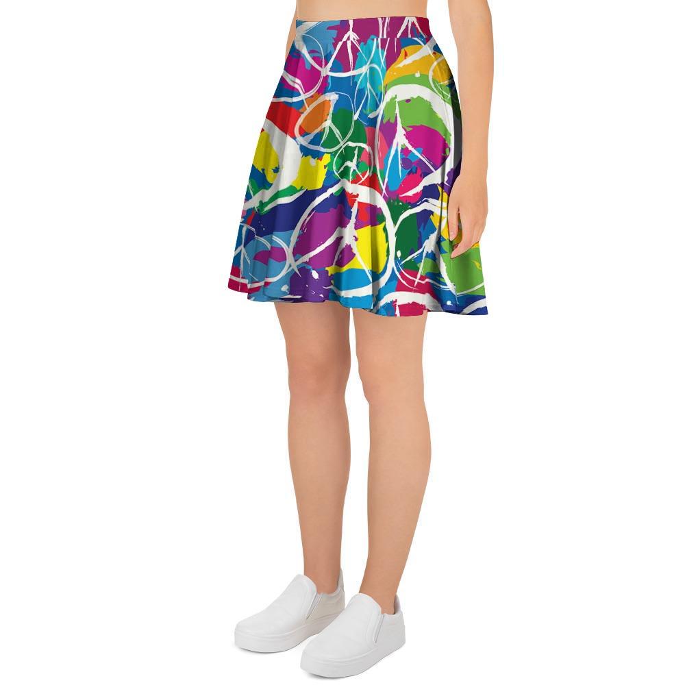 Colorful Hippie Women's Skirt-grizzshop