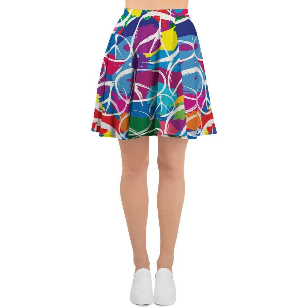 Colorful Hippie Women's Skirt-grizzshop