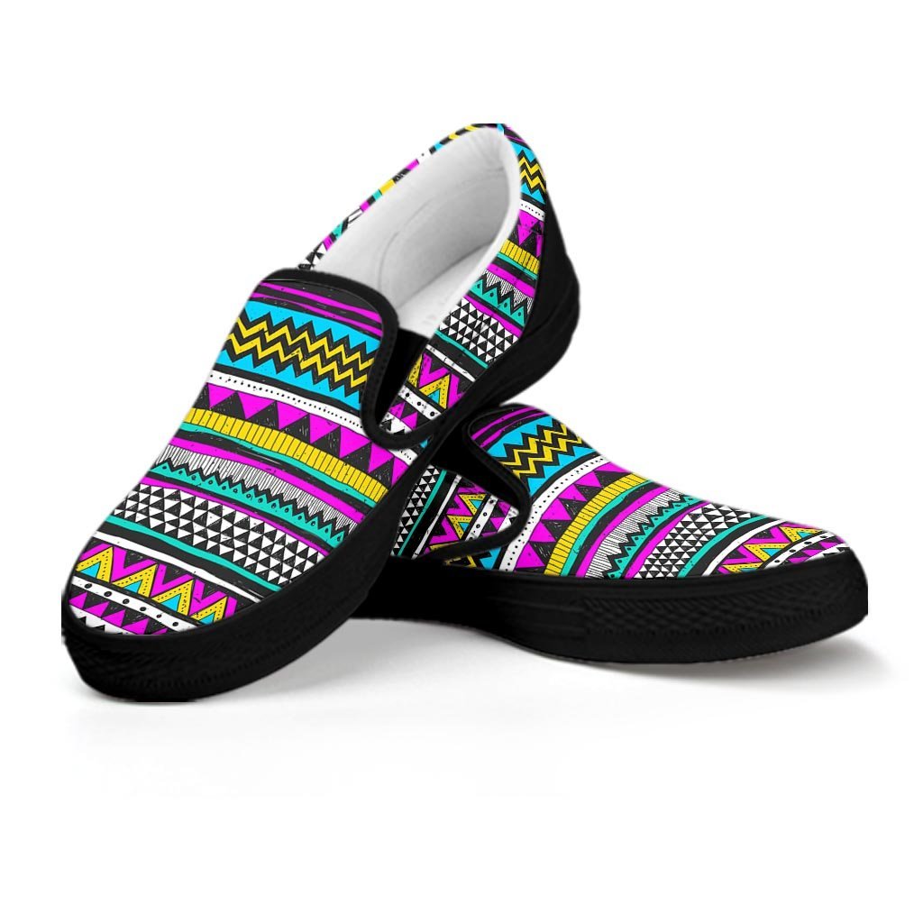 Colorful Indian Aztec Doodle Triangles Women's Bomber Jacket