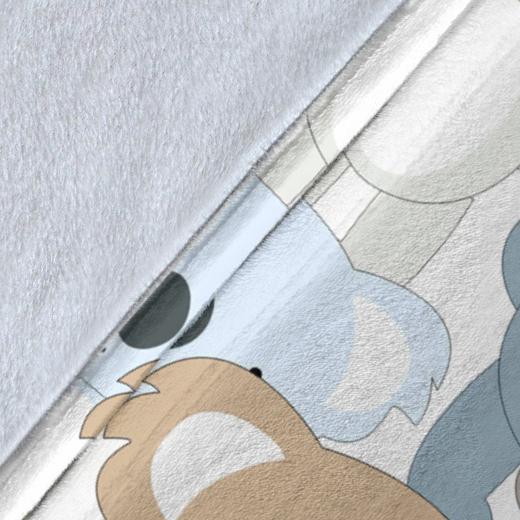 Colorful Koala Pattern Print Blanket-grizzshop