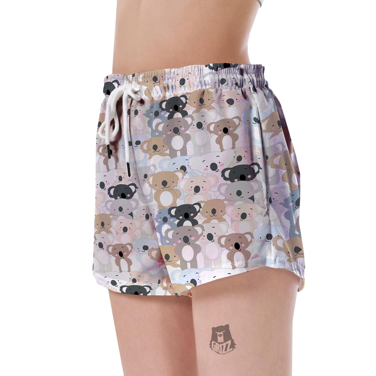 Colorful Koala Pattern Print Women's Shorts-grizzshop