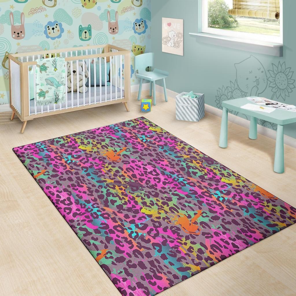 Colorful Leopard Floor Mat-grizzshop