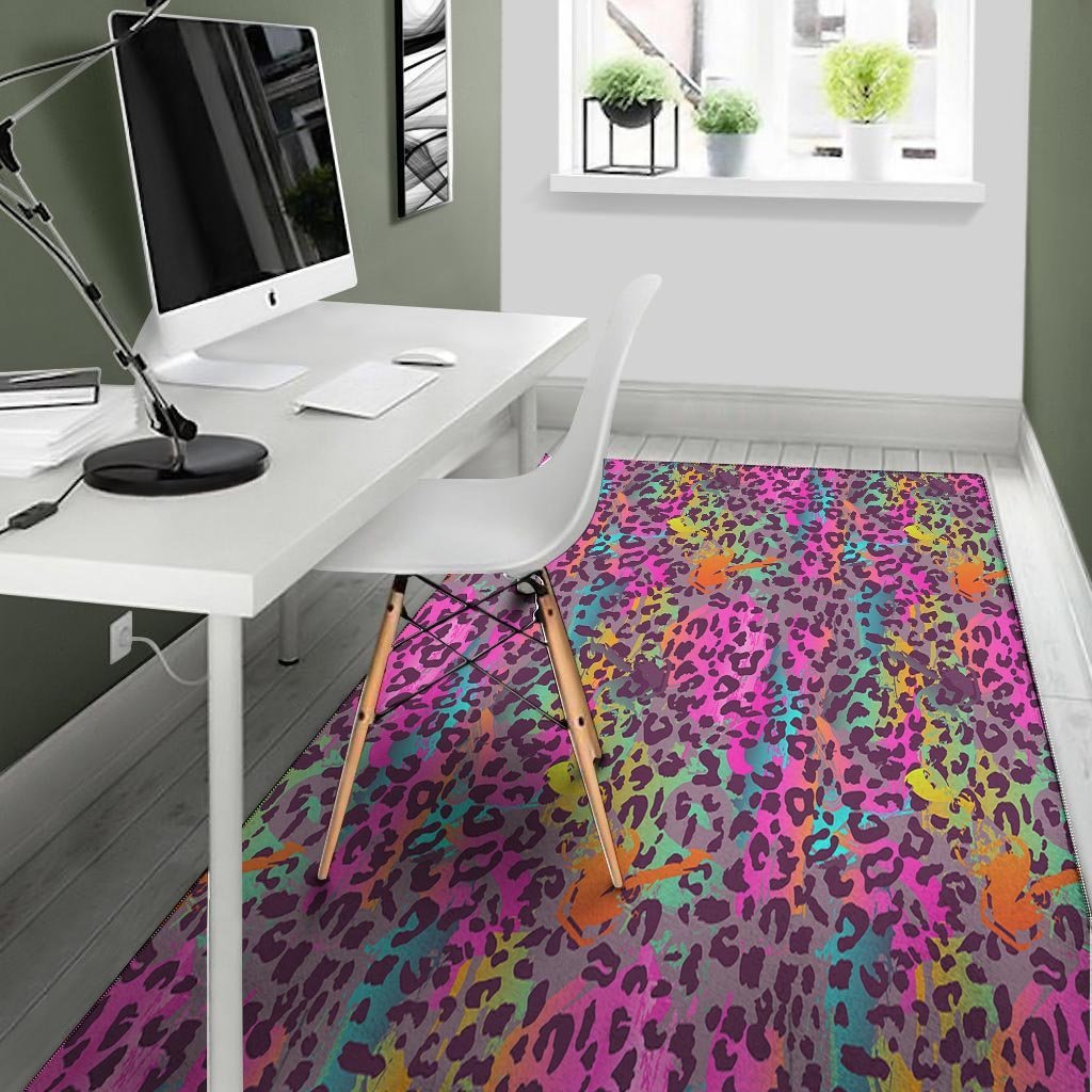 Colorful Leopard Floor Mat-grizzshop
