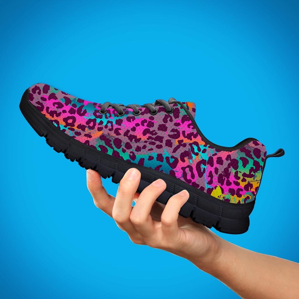 Colorful Leopard Women's Sneakers-grizzshop