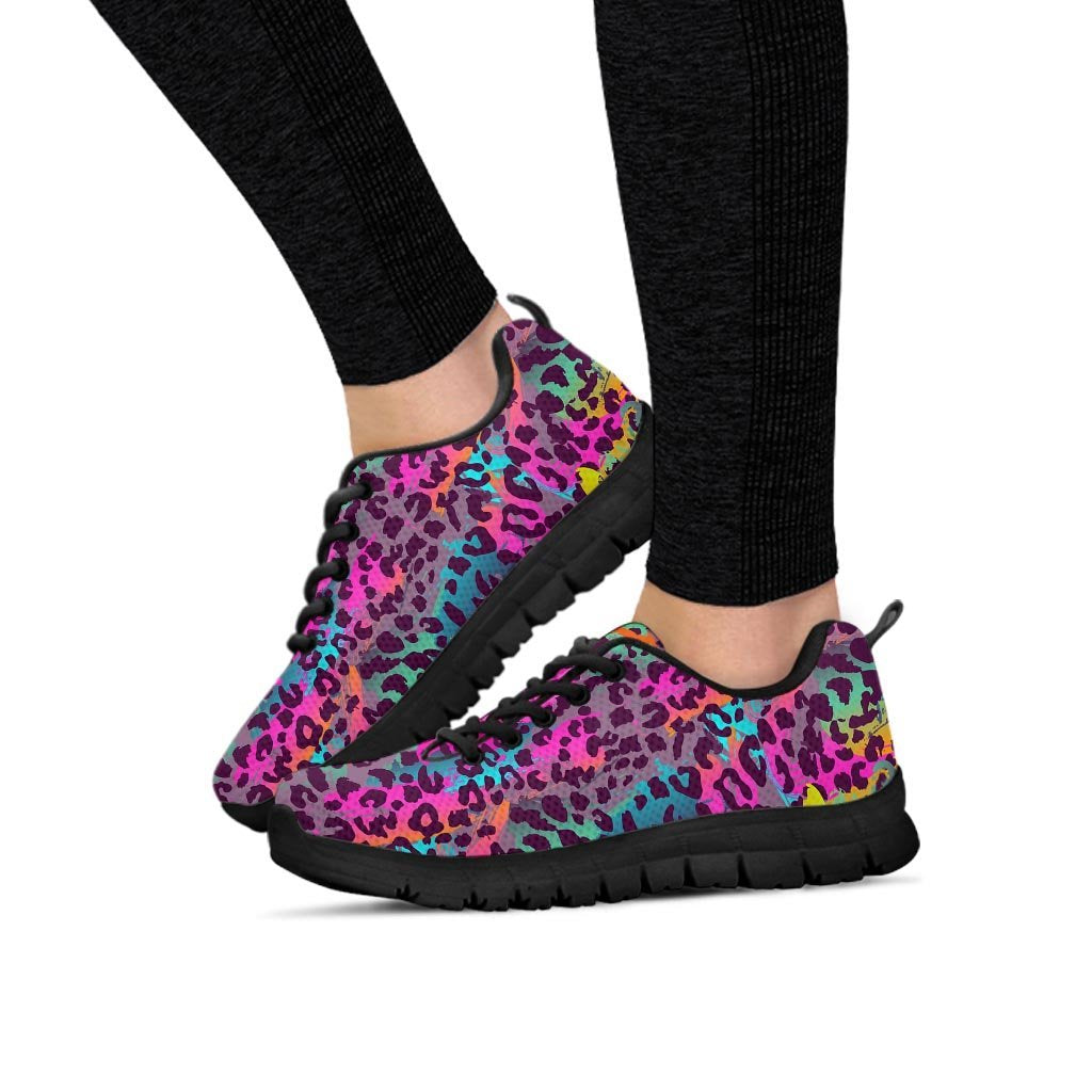 Colorful Leopard Women's Sneakers-grizzshop
