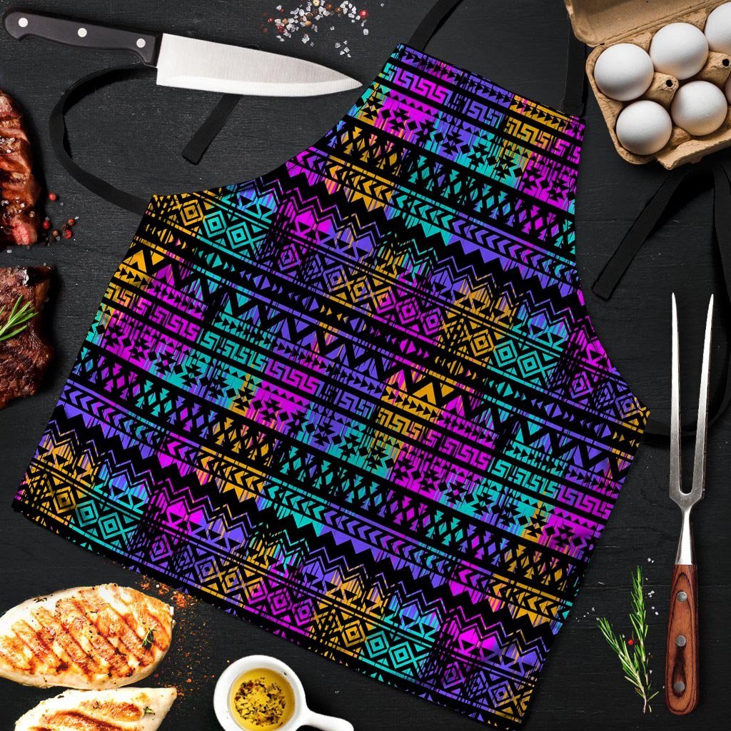 Colorful Native Aztec Geometric Men's Apron-grizzshop
