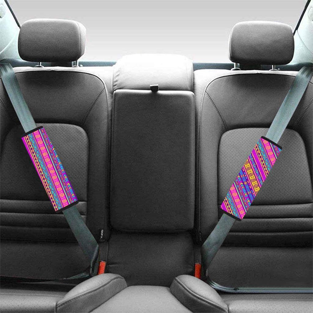 Colorful Neon Tribal Navajo Aztec Print Seat Belt Cover-grizzshop