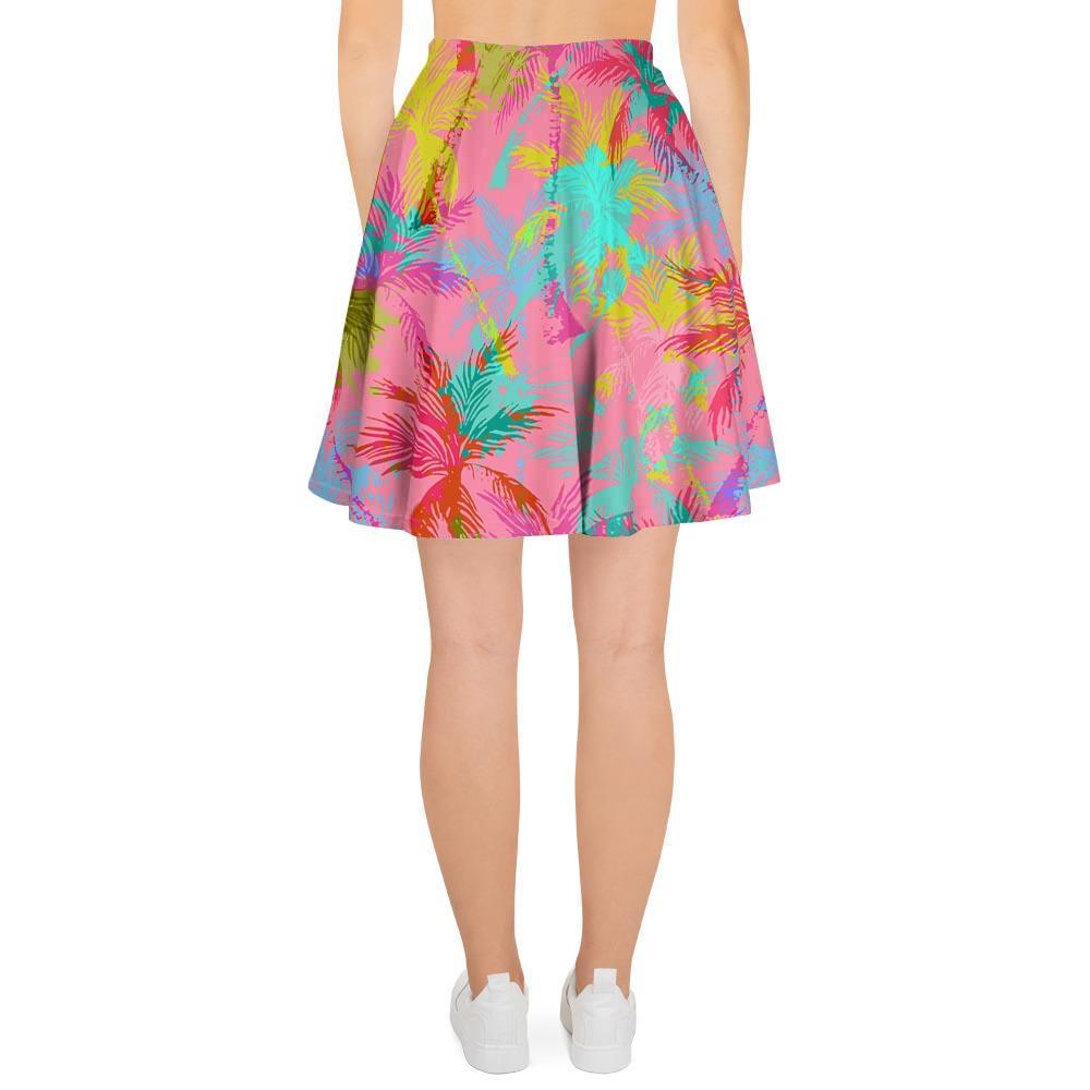 Colorful Palm Tree Hawaiian Print Women's Skirt-grizzshop