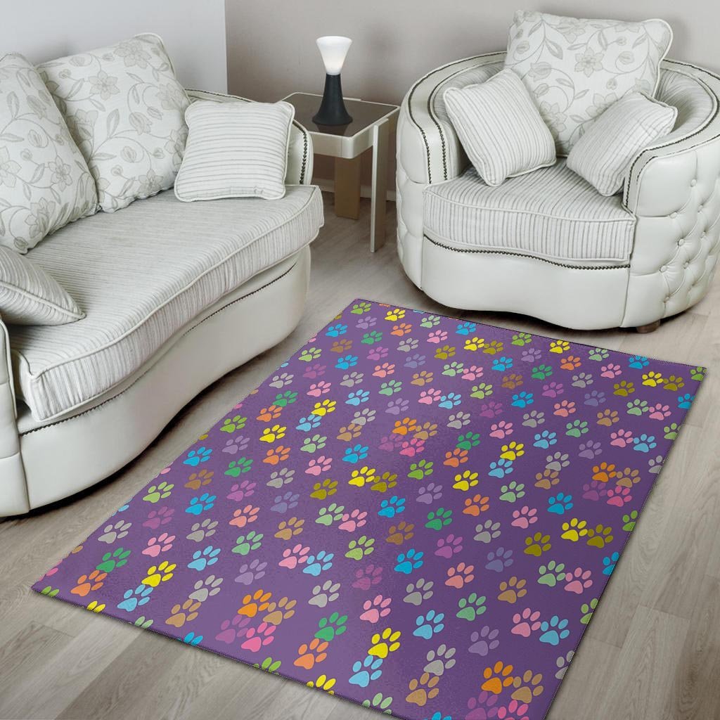 Colorful Paw Floor Mat-grizzshop