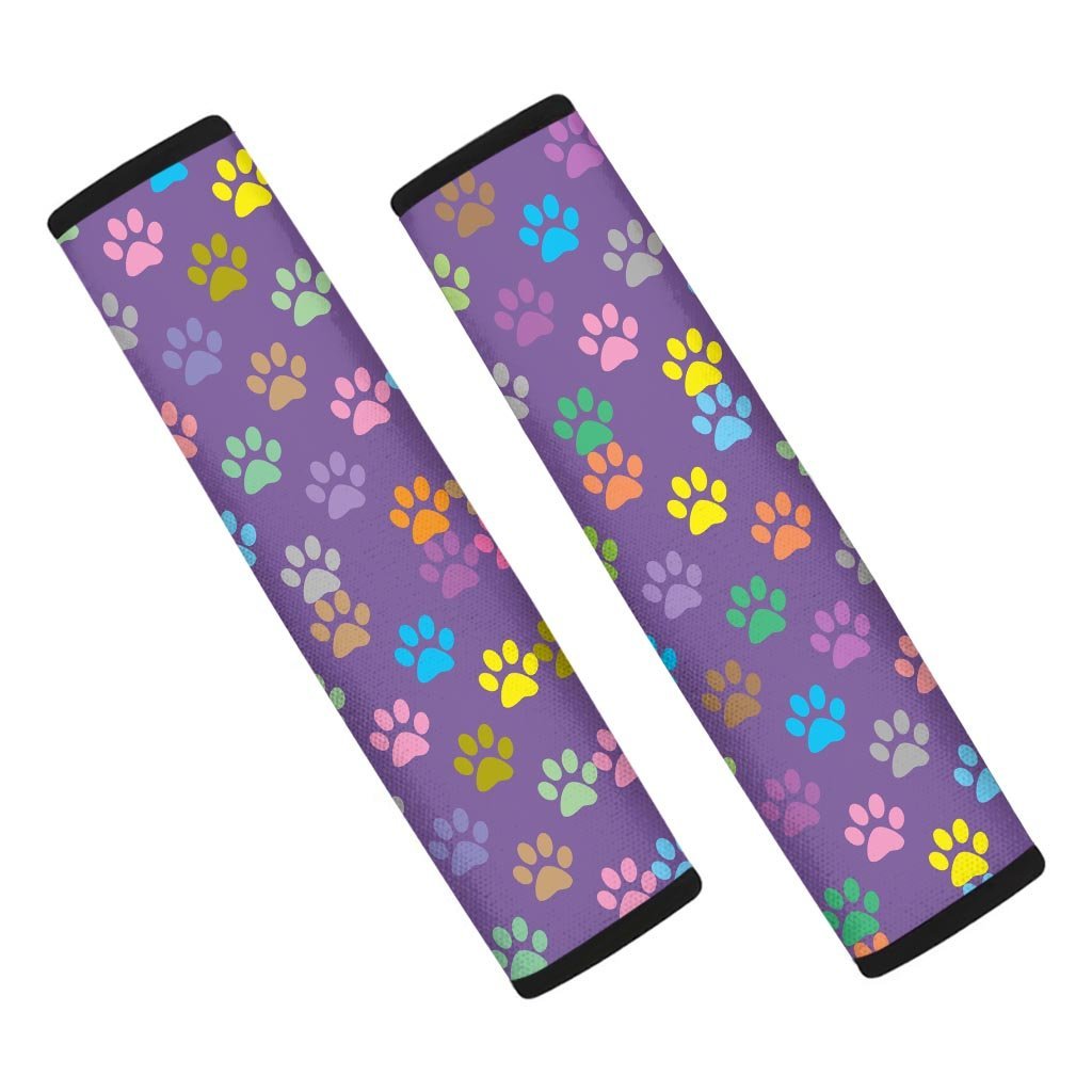 Colorful Paw Seat Belt Cover-grizzshop