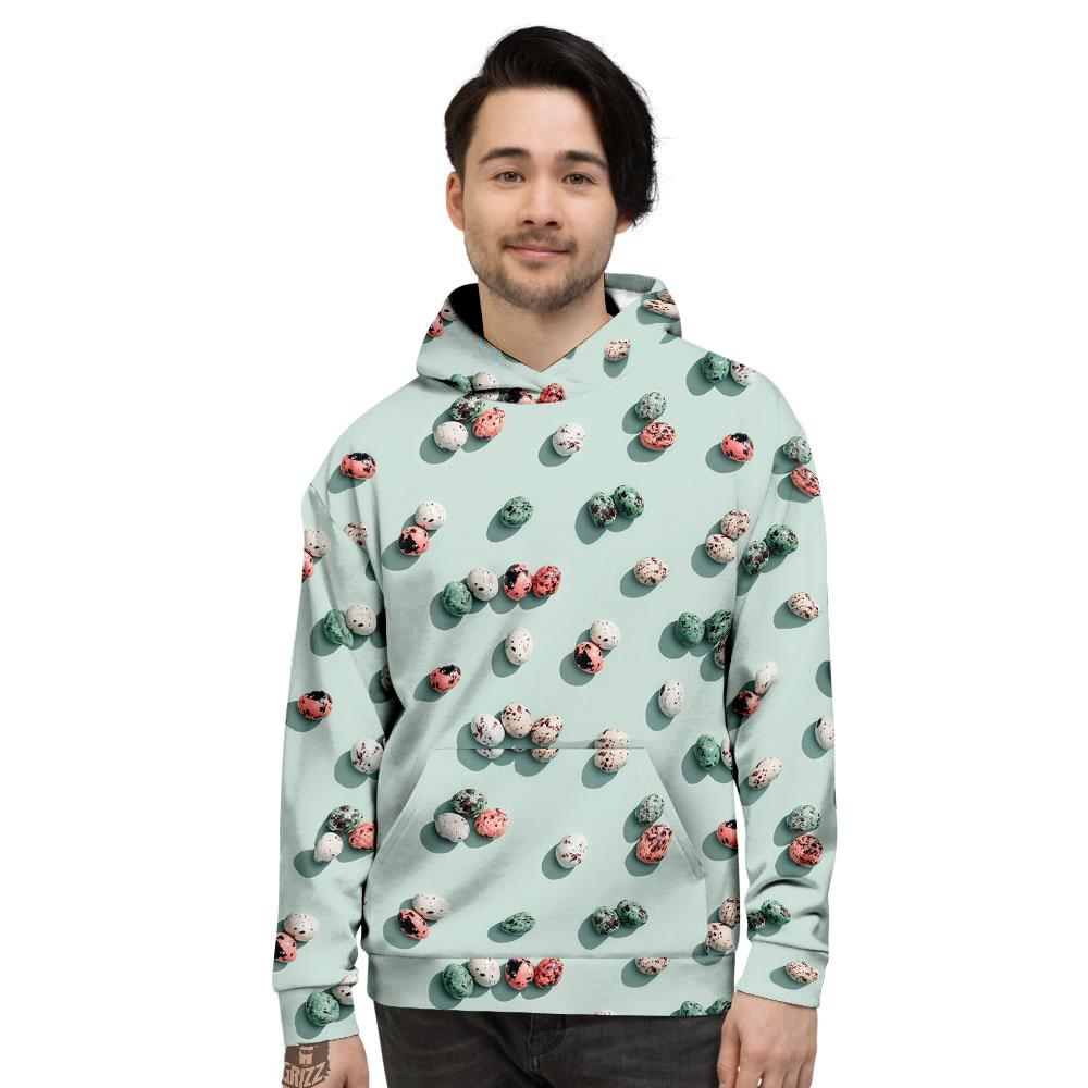 Colorful Pile Of Easter Eggs Print Pattern Men's Hoodie-grizzshop