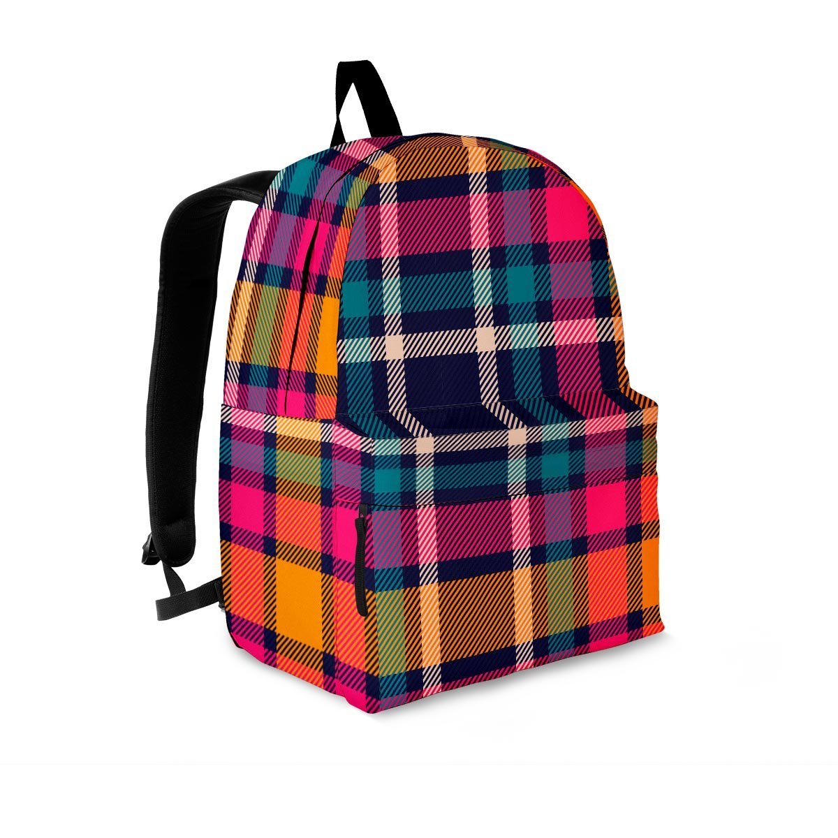 Colorful Plaid Tartan Backpack-grizzshop