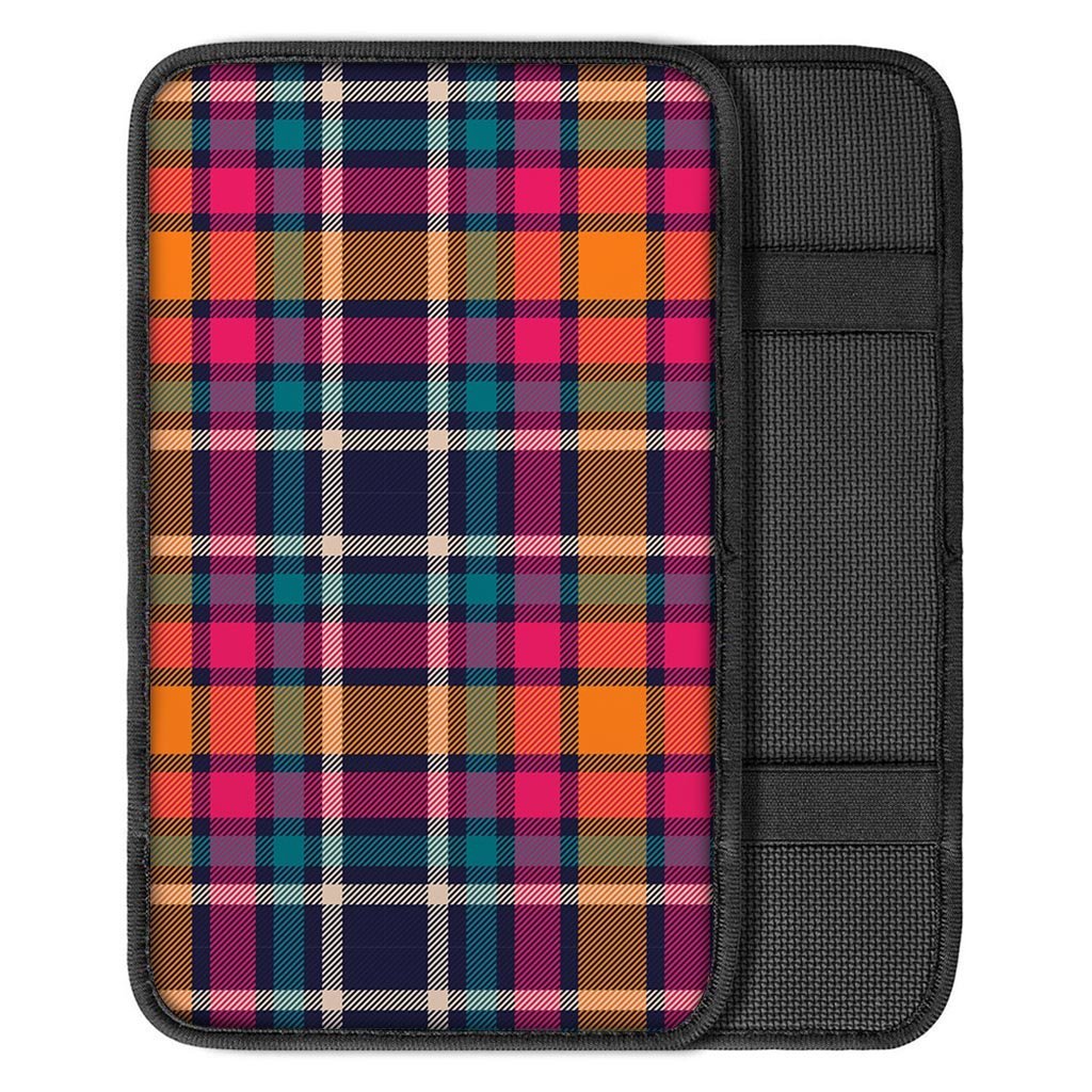 Colorful Plaid Tartan Car Console Cover-grizzshop
