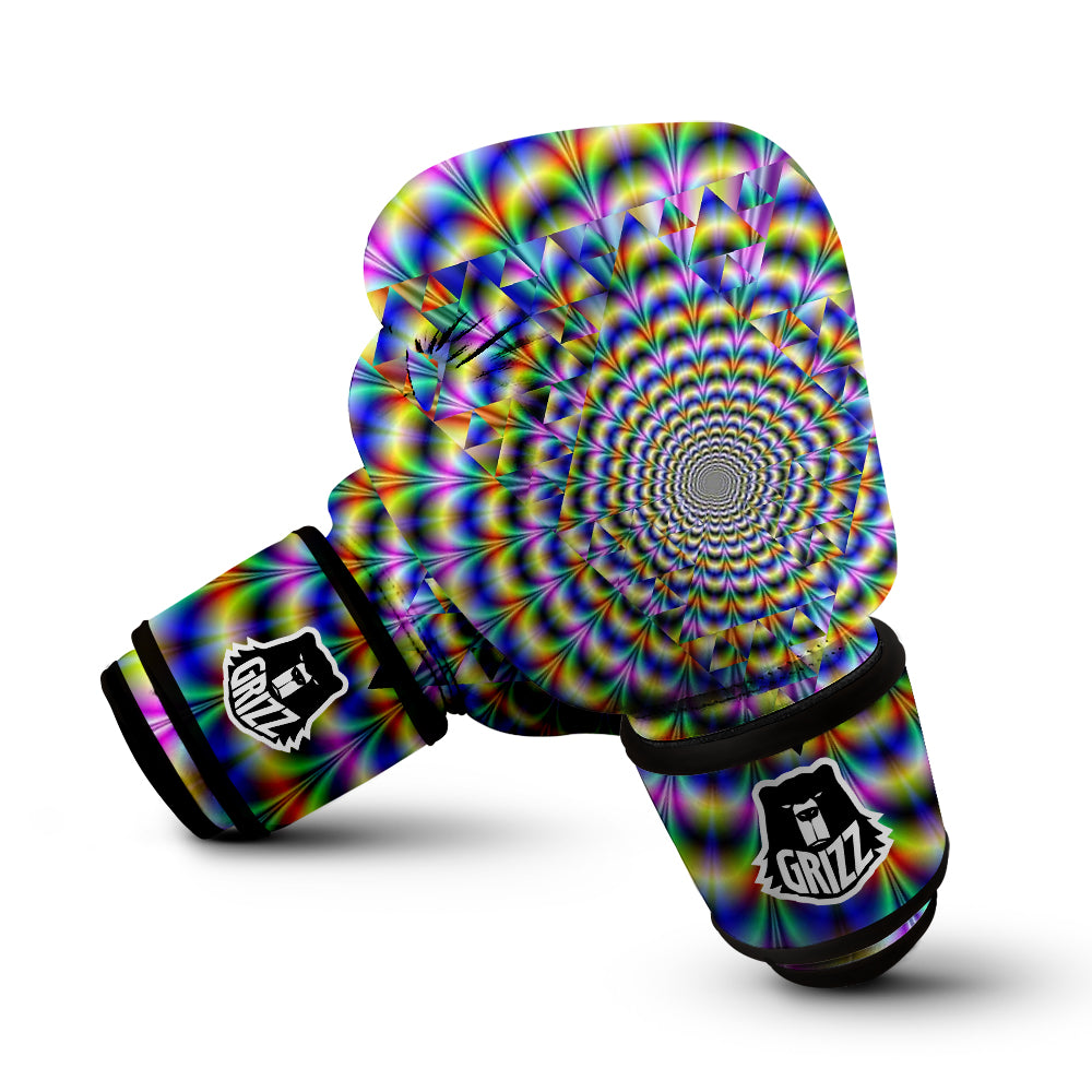Colorful Psychedelic And Triangle Print Boxing Gloves-grizzshop