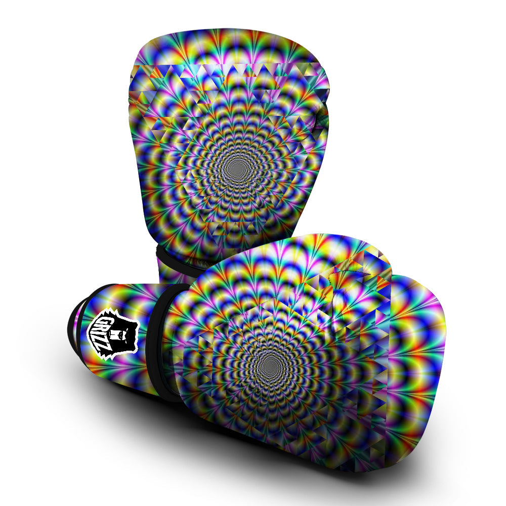 Colorful Psychedelic And Triangle Print Boxing Gloves-grizzshop