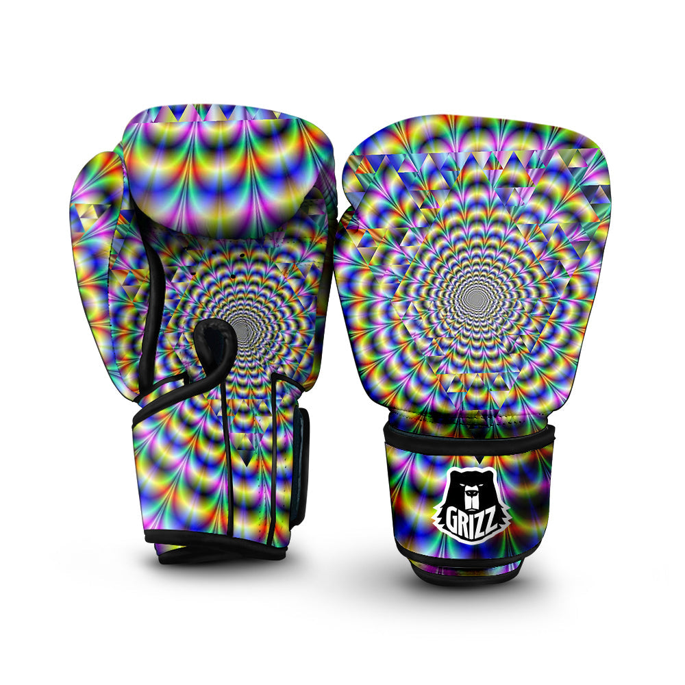 Colorful Psychedelic And Triangle Print Boxing Gloves-grizzshop