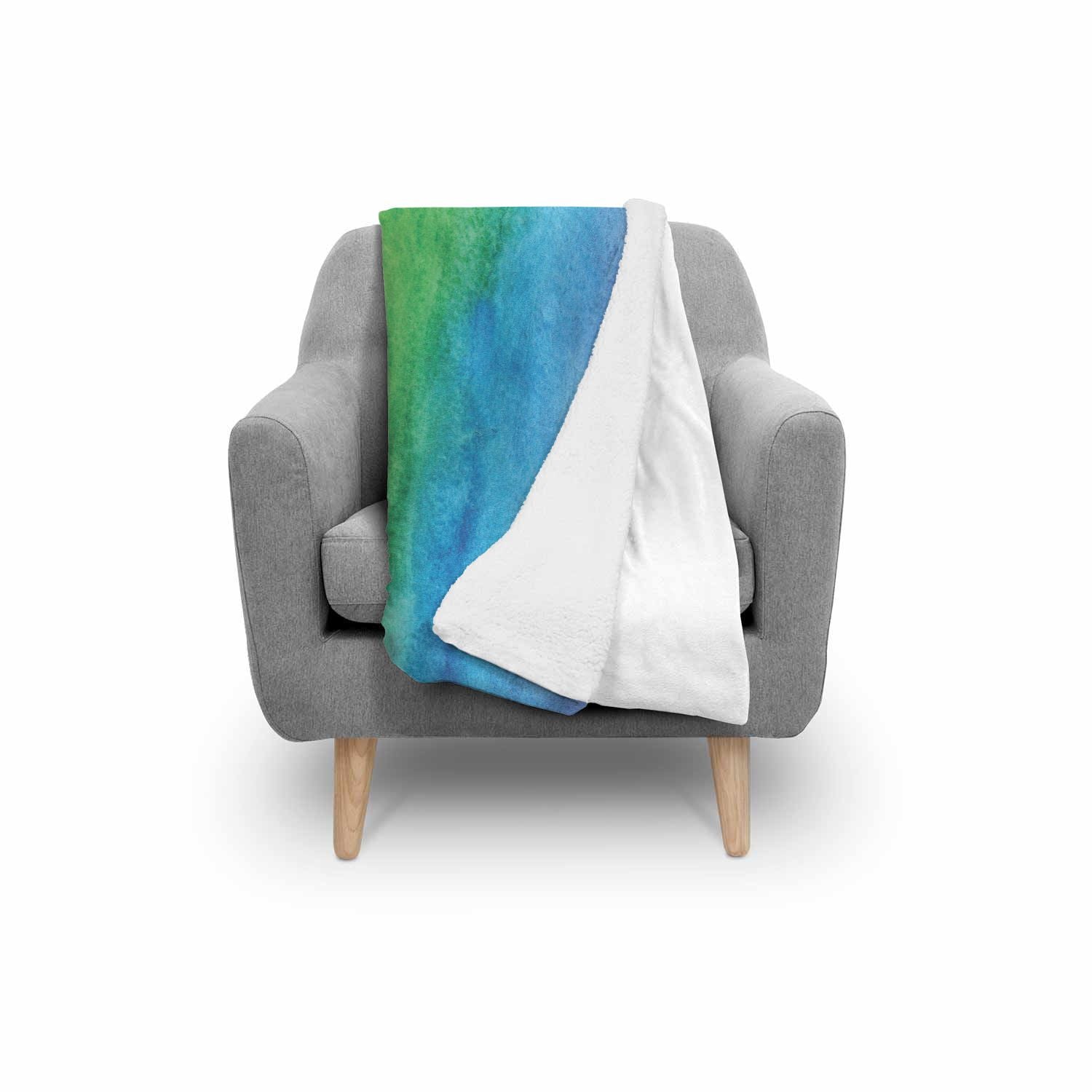 Colorful Rainbow Pattern Print Throw Blanket-grizzshop
