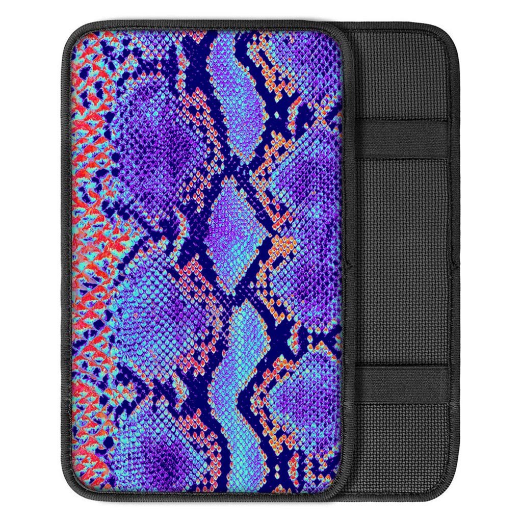 Colorful Snakeskin Print Car Console Cover-grizzshop