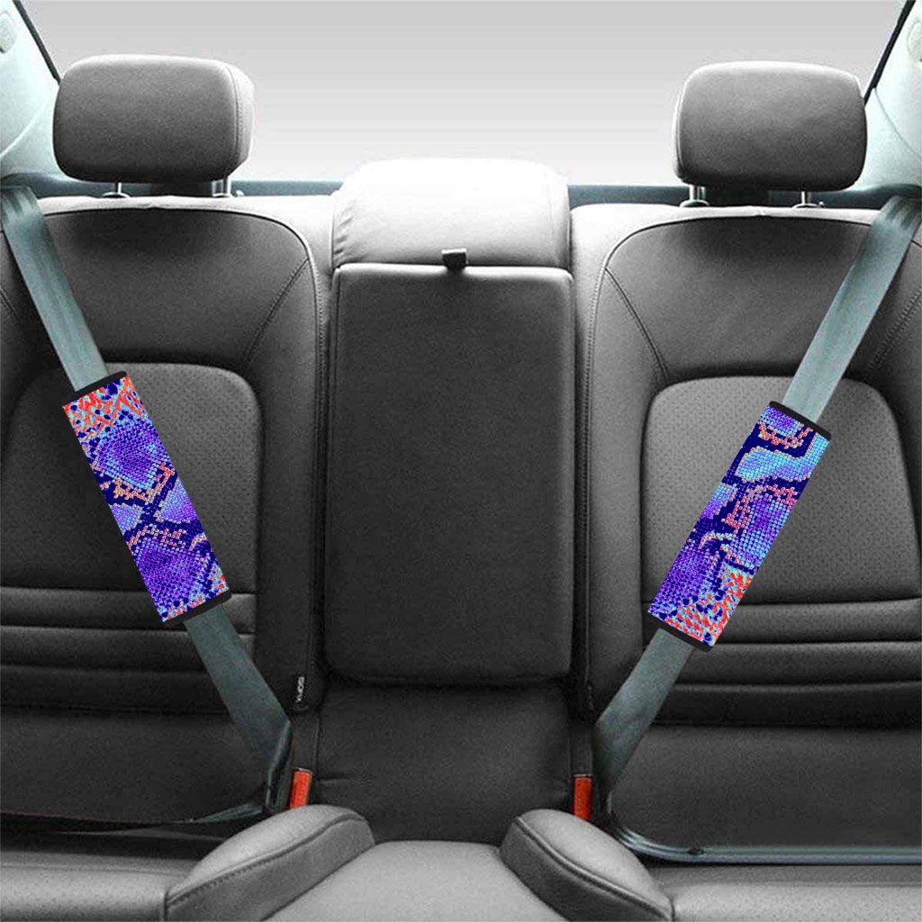 Colorful Snakeskin Print Seat Belt Cover-grizzshop