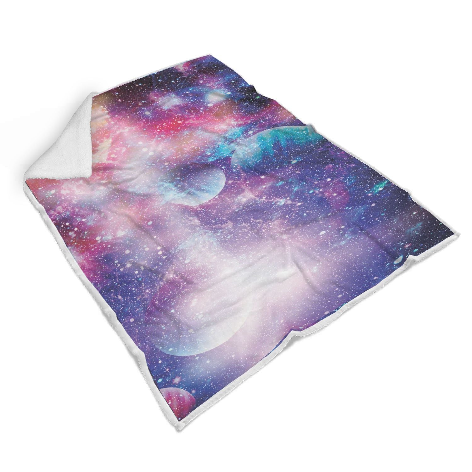Colorful Star Galxay Space Print Throw Blanket-grizzshop
