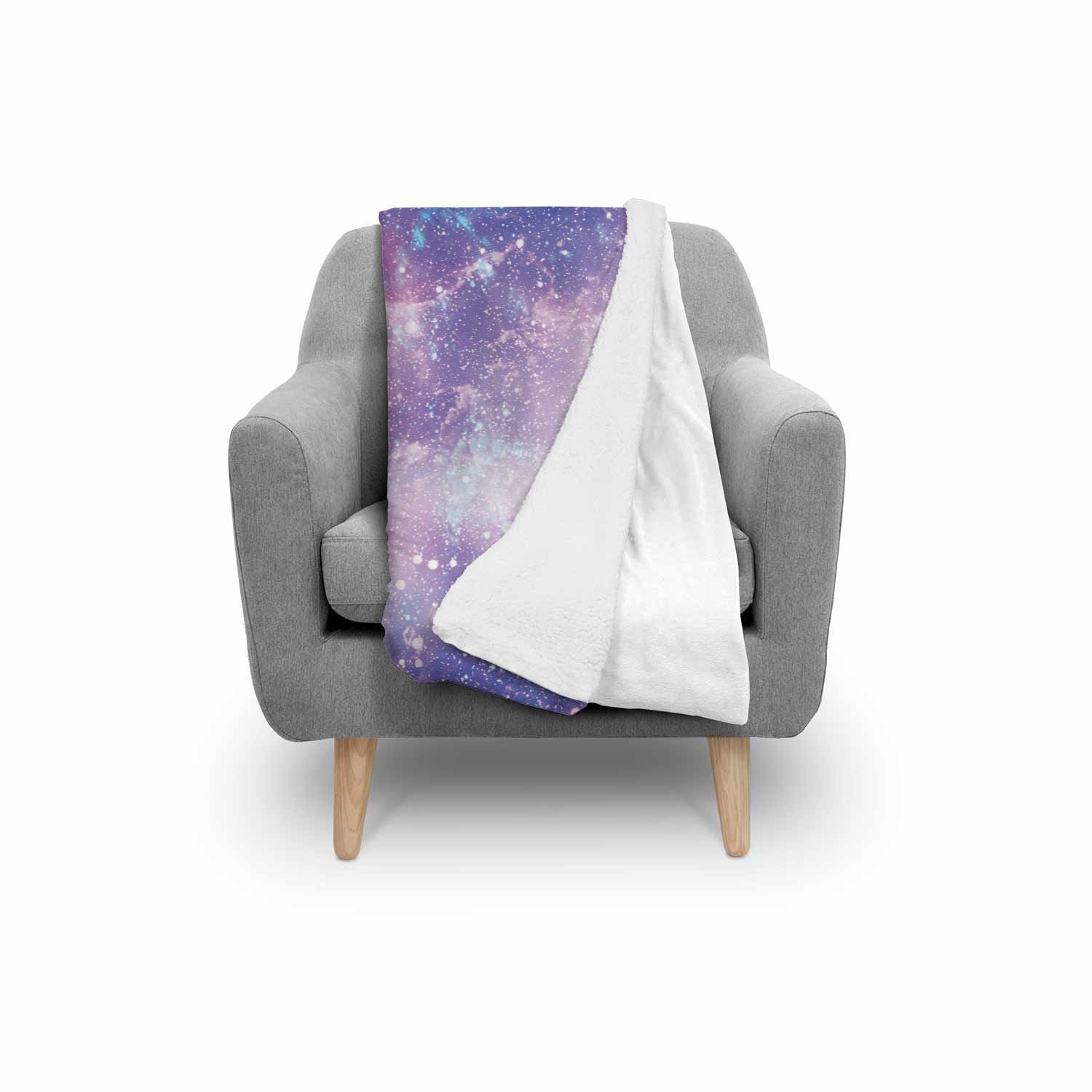 Colorful Star Galxay Space Print Throw Blanket-grizzshop