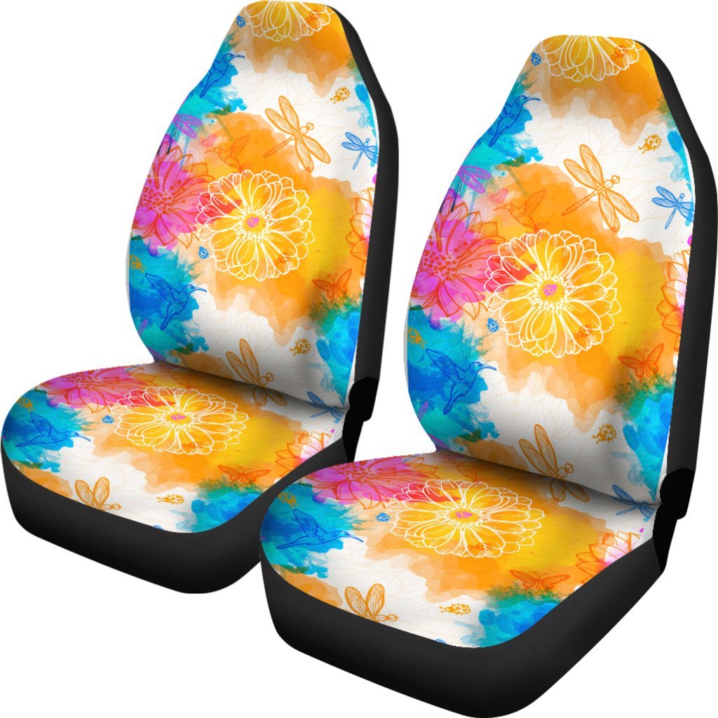 Colourful Dragonfly Car Seat Cover Car Seat Universal Fit-grizzshop