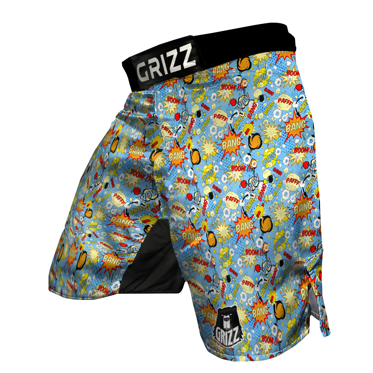 Comic Book Speech Bubbles Print Pattern MMA Shorts-grizzshop
