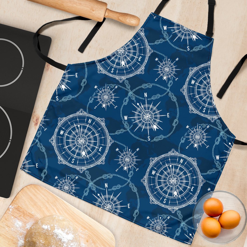Compass Print Pattern Women's Apron-grizzshop